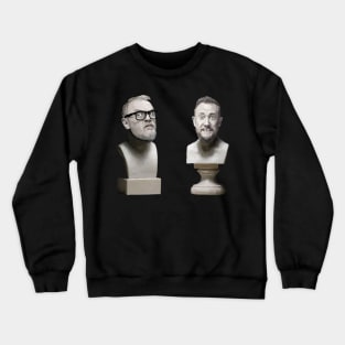 Taskmaster statues - Greg Davis & Alex Horne Crewneck Sweatshirt